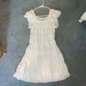 White dress, good for graduation!